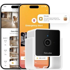 Petcube Cam 1080p HD Smart Pet Camera Wi-Fi Night Vision Two-Way Audio